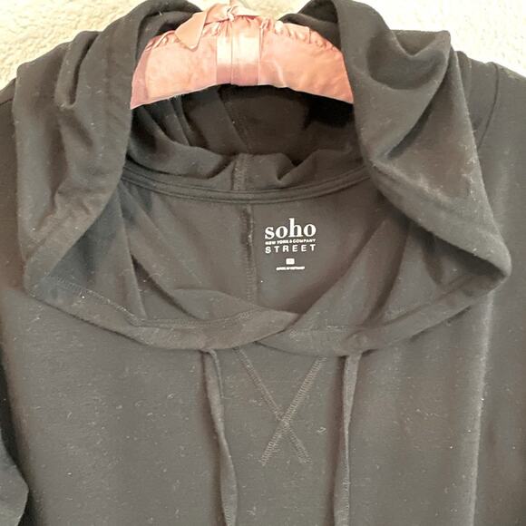 New York & Company Soho Street Long Black Hoodie size Small - Picture 2 of 7